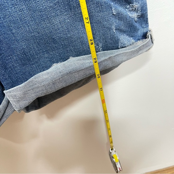 Nanette Lapore Denim Jean Long Sleeved Romper Size XS Cut Off Style Shorts - Picture 2 of 6